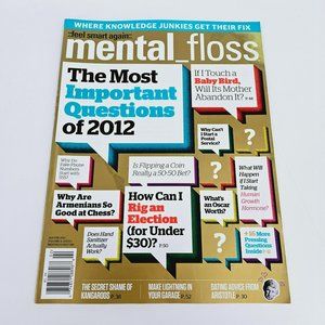 Mental Floss Magazine January February 2012 Most Important Questions Knowledge